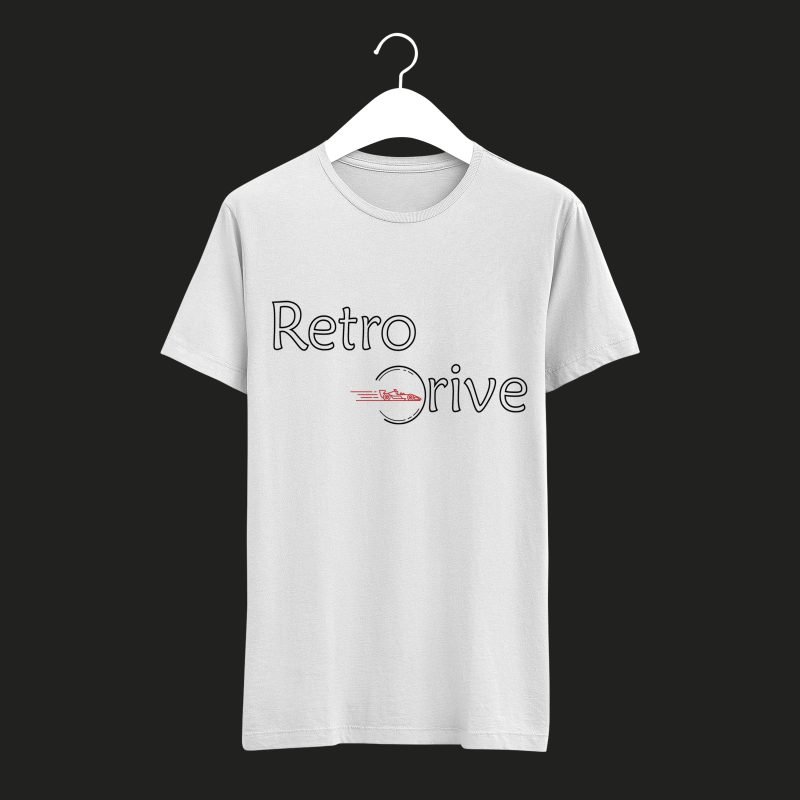 Retro Drive Minimalist Racing Tee Design