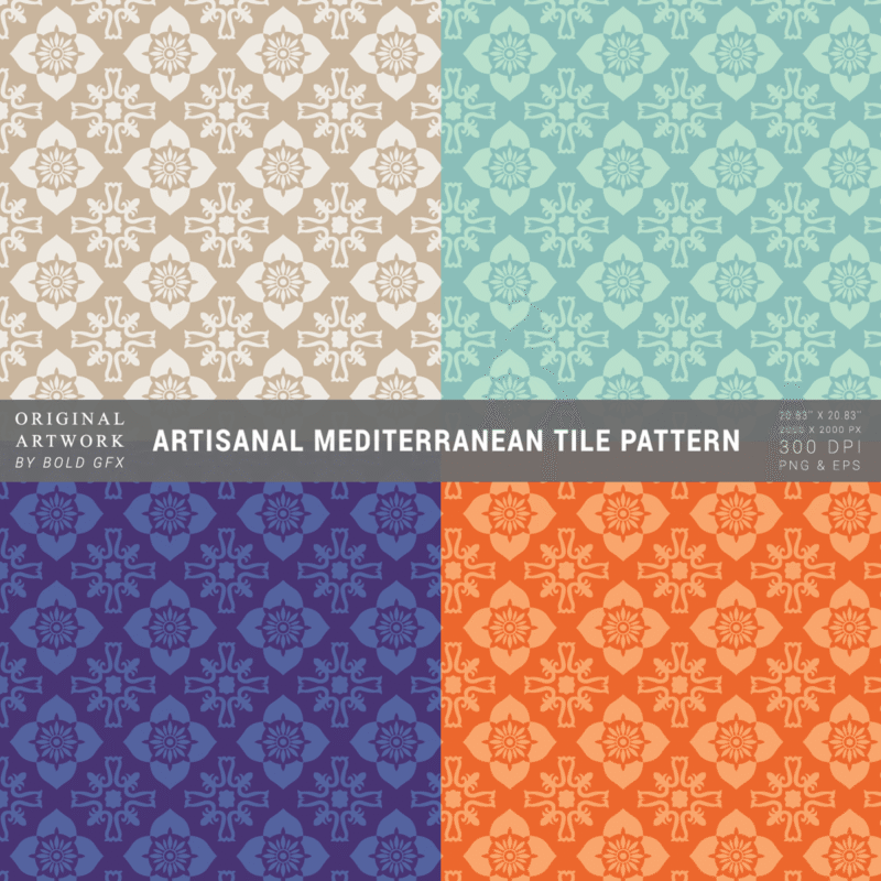 Artisanal Mediterranean Tile Pattern