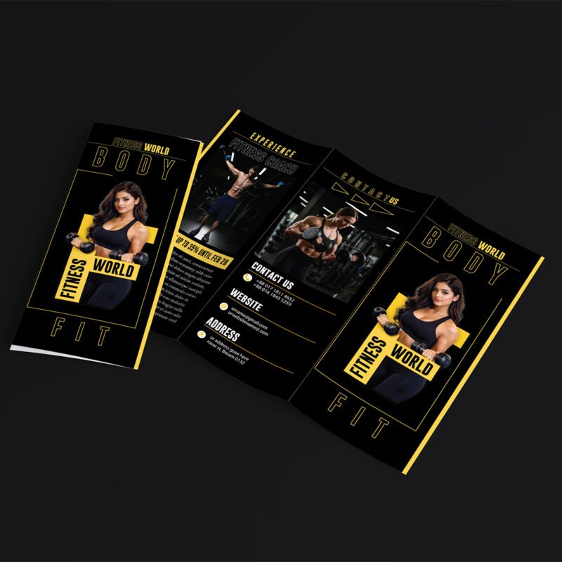 Body Fit Luxury Gym Brochure Design