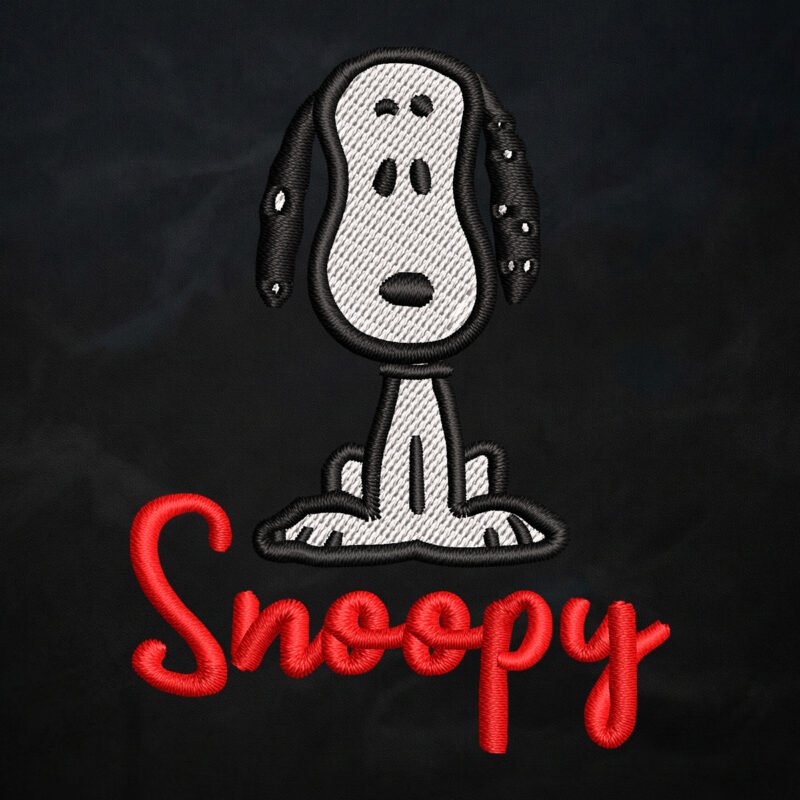 “Classic Snoopy” Standing Embroidery Design