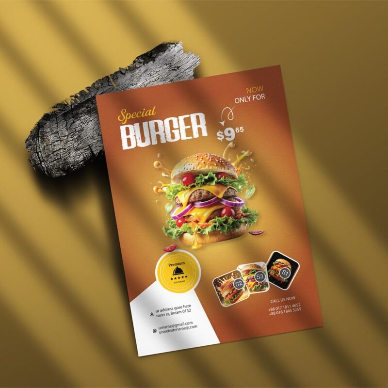 Delicious “Special Burger”  Flyer Template