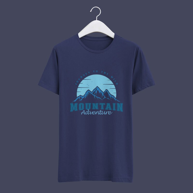 “Journey to the Wild” Retro Mountain T-shirt Design
