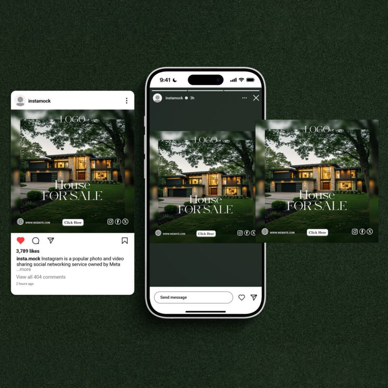 Luxury Modern Real Estate Social Media Template