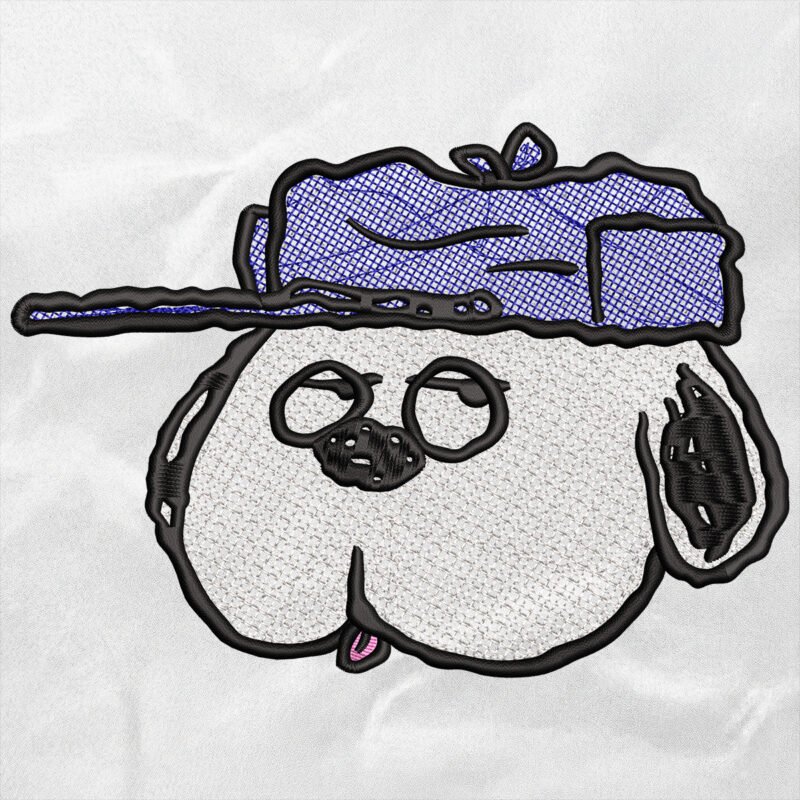 “Olaf” (Snoopy’s Brother) Head Portrait Embroidery Design