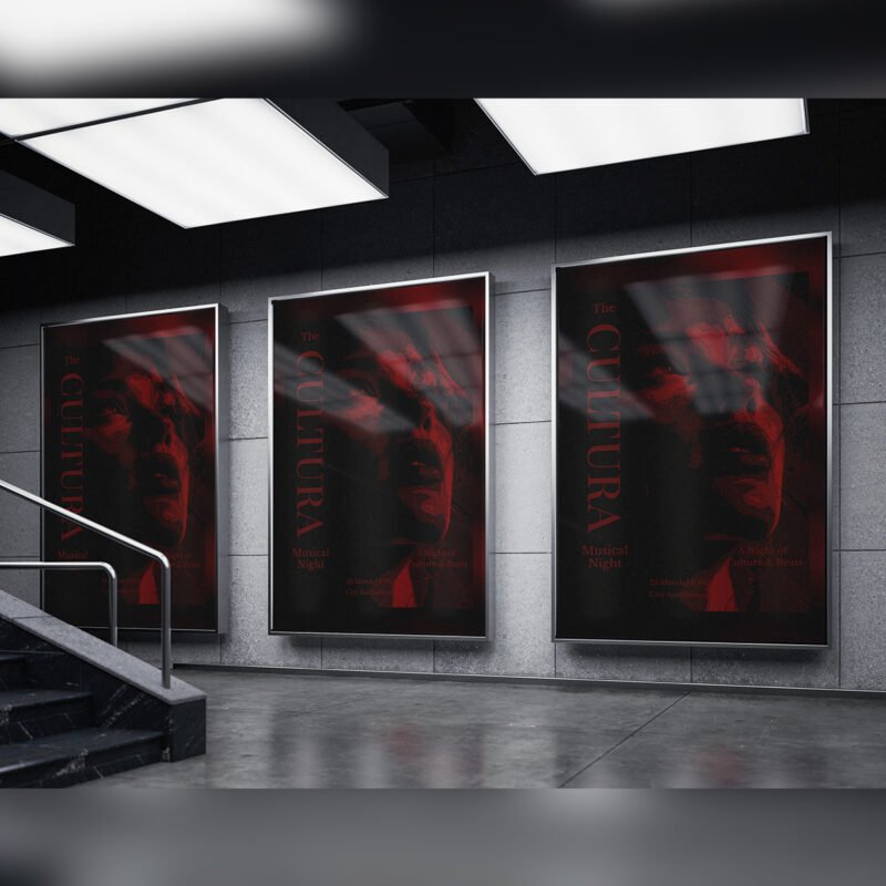 “The Cultura” Dramatic Musical Night Movie Poster Design