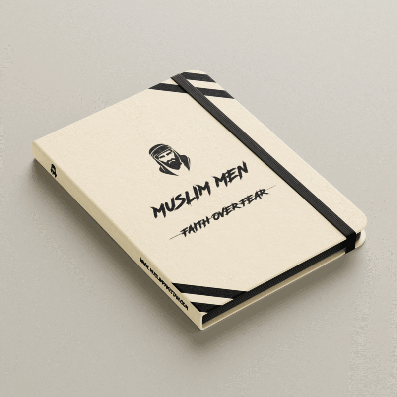 “Muslim Men” Faith Over Fear Minimalist Notebook Design