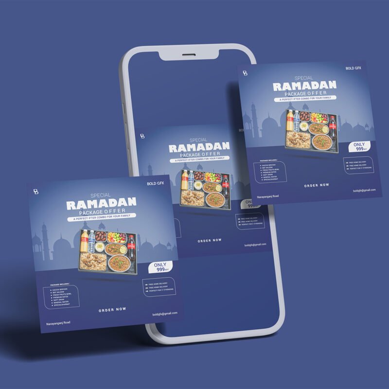 “Special Ramadan Package Offer” Iftar Combo Social Media Post