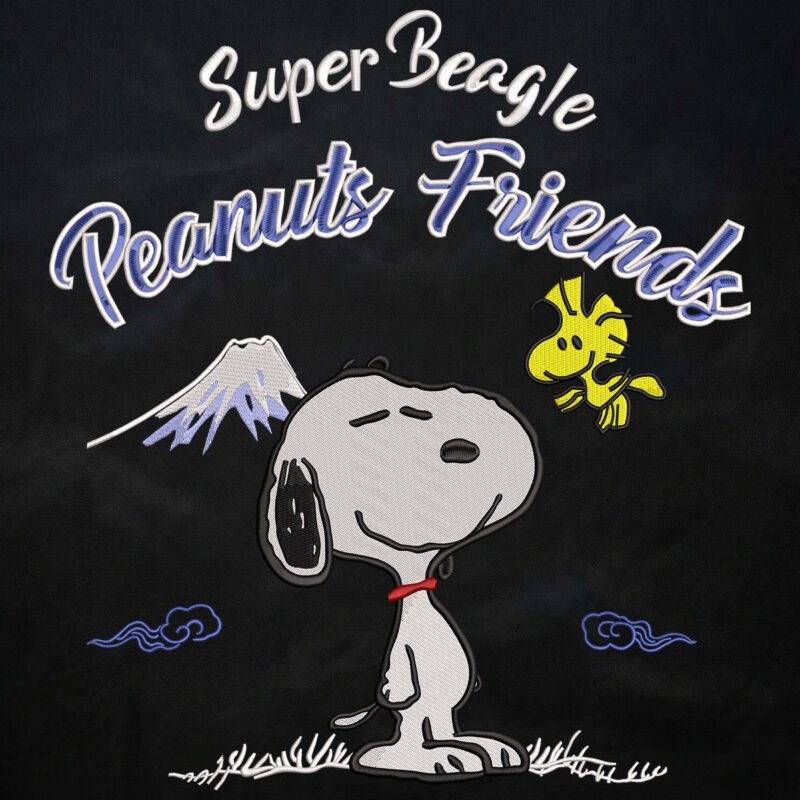 Super Beagle Peanuts Friends Large-Scale Embroidery Design