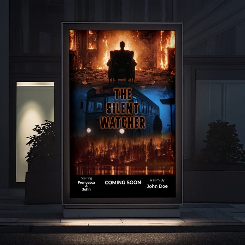 “The Silent Watcher” Supernatural Thriller Movie Poster