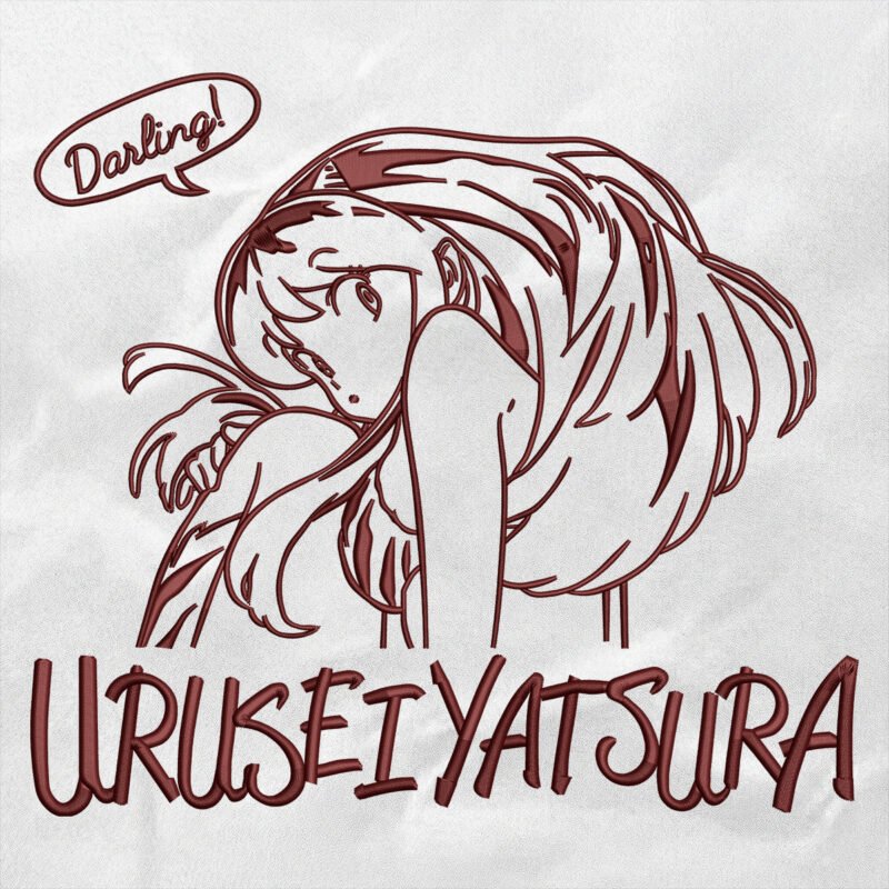 “Urusei Yatsura” Lum Invader Retro Anime Embroidery Design