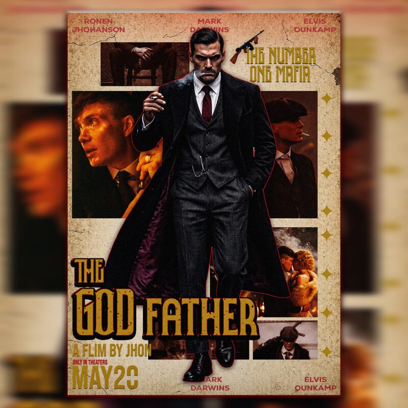 1920s Gangster Cinema Poster – Professional BOLD GFX Old Hollywood Series