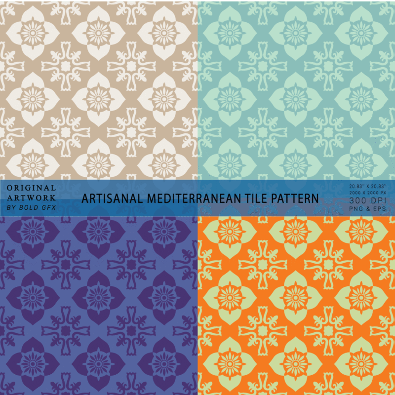 Artisanal Mediterranean Tile Pattern