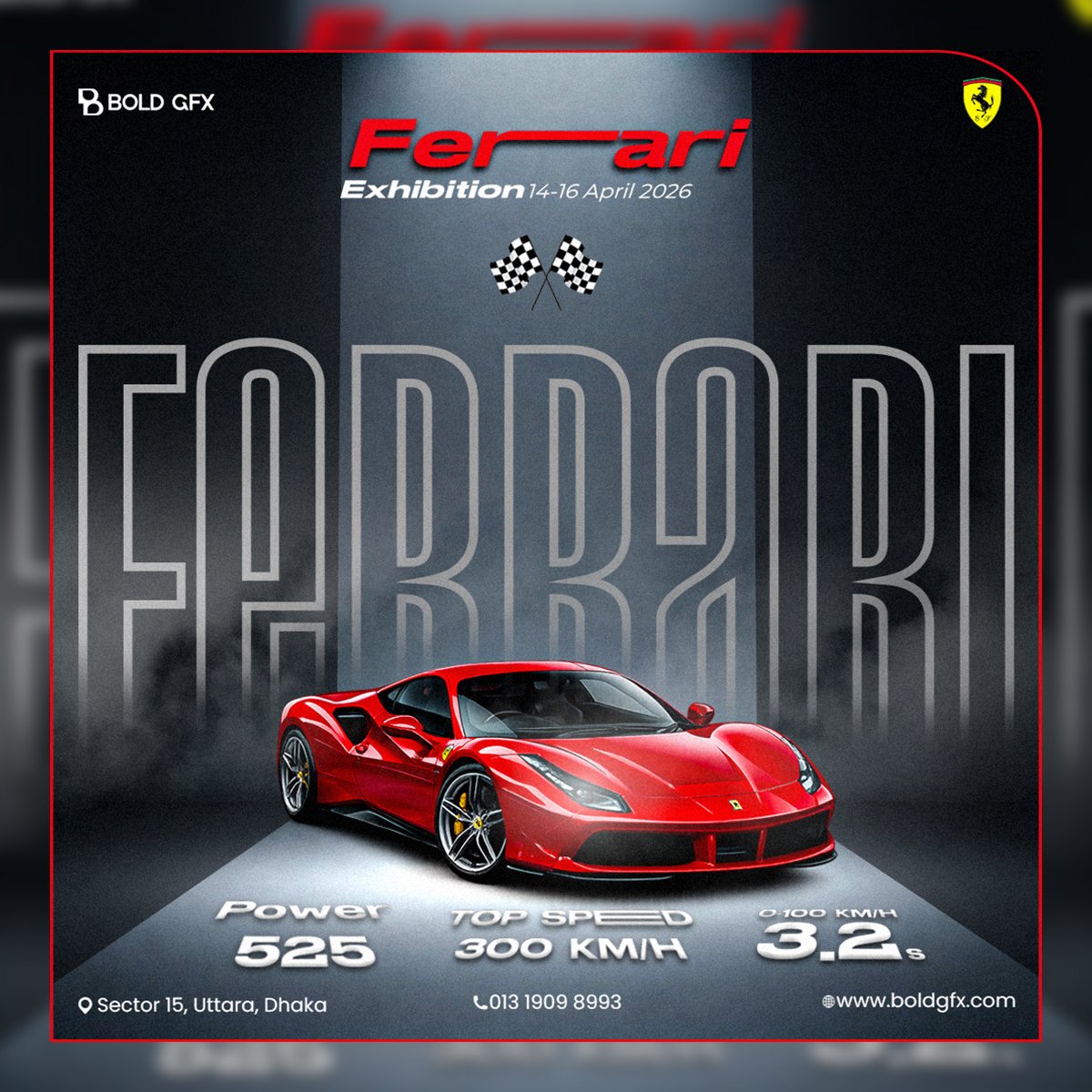BOLD GFX Automotive Series – Luxury Car Showroom Exhibition Ad - BOLD GFX
