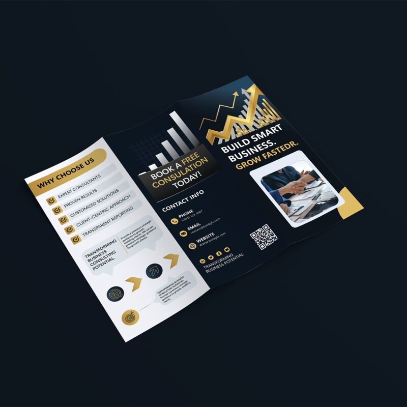 BOLD GFX Corporate Series – High-Fidelity Business Strategy & Consulting Brochure