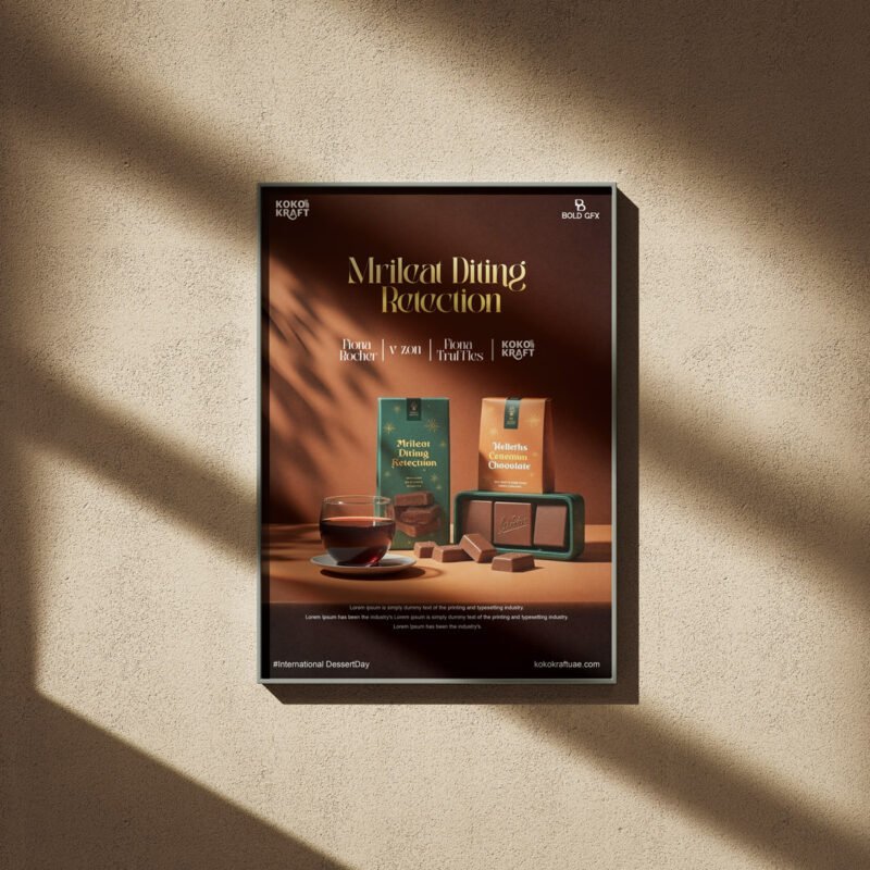 BOLD GFX Culinary Series – Professional #InternationalDessertDay Brand Identity Asset