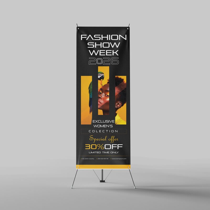 BOLD GFX Fashion Series – High-Impact Retail Store Banner with 30% OFF Promo