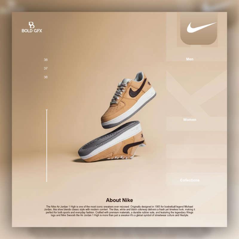 Comic Zine-Style Nike Air Force 1 Ad – BOLD GFX Classics Series Post