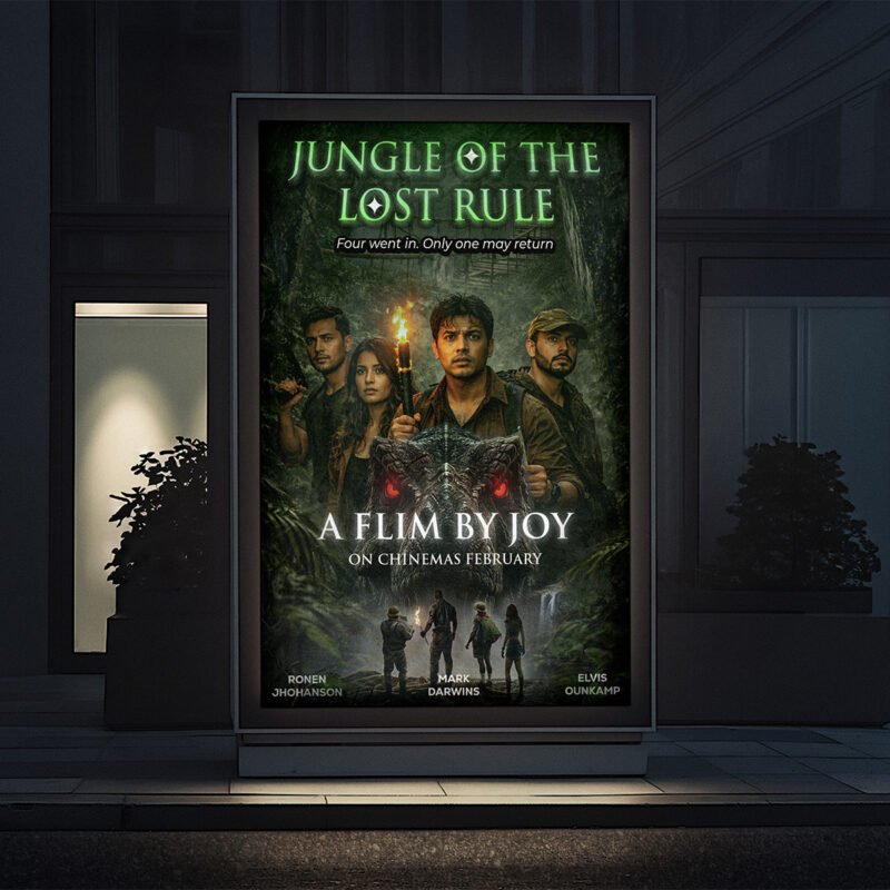 Jungle of the Lost Rule Action-Adventure Movie Poster Graphic
