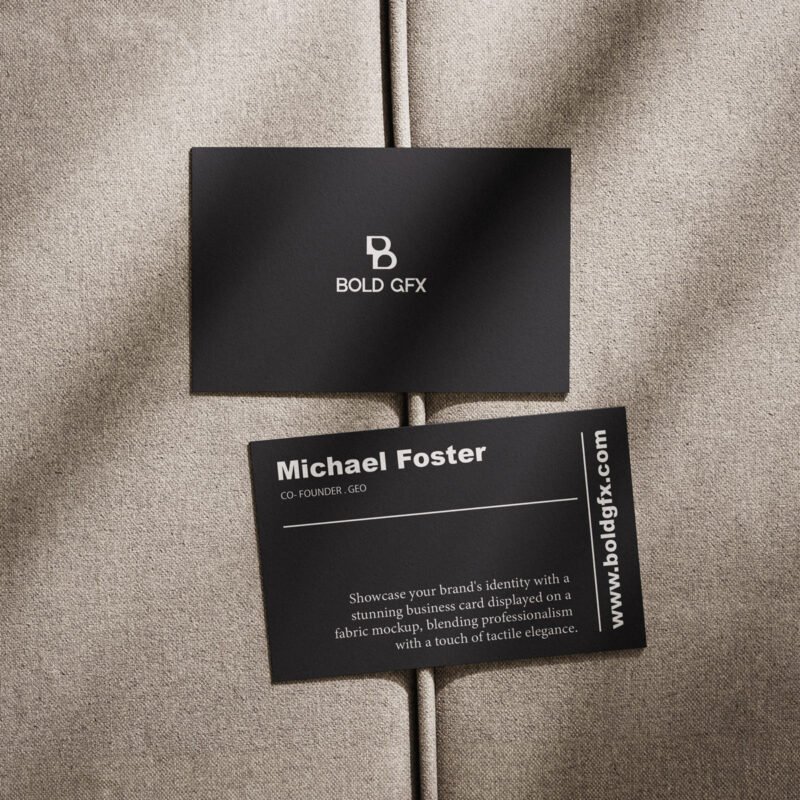 Minimalist Tactile Elegance Visiting Card – BOLD GFX Professional Identity Asset