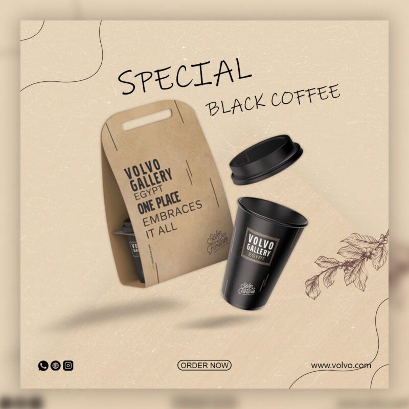 “One Place Embraces It All” Coffee Marketing Post