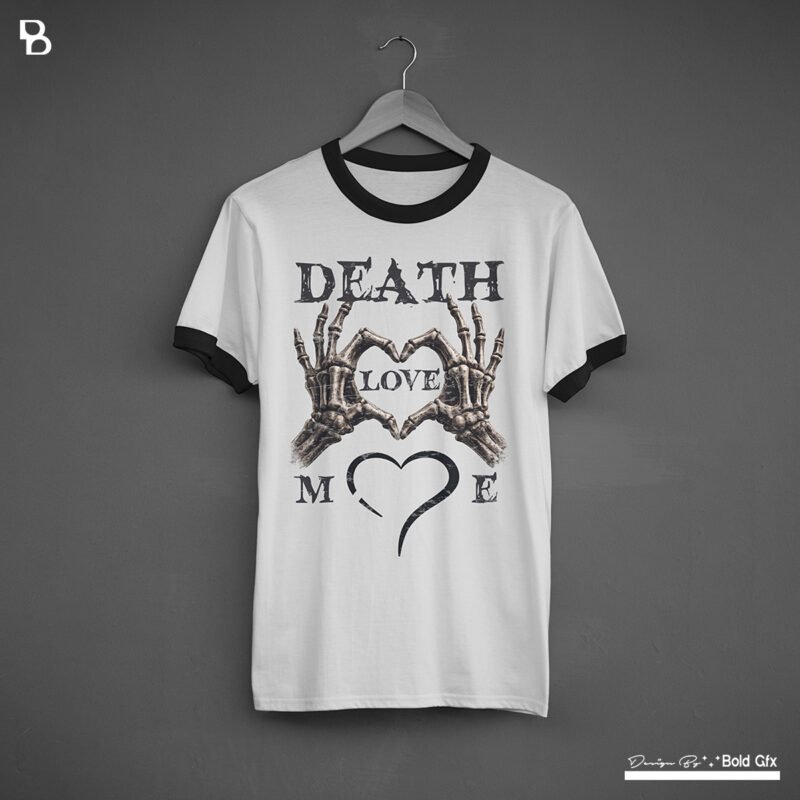 Professional Death Loves Me Dark Aesthetic Mockup – BOLD GFX Original