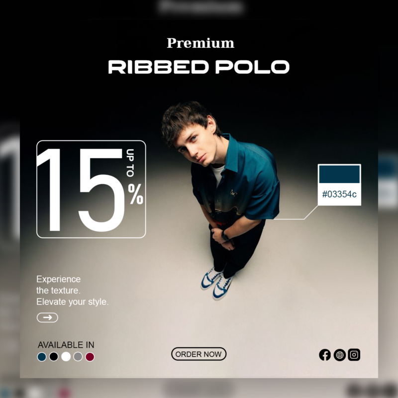 Professional Men’s Fashion Promotion Graphic