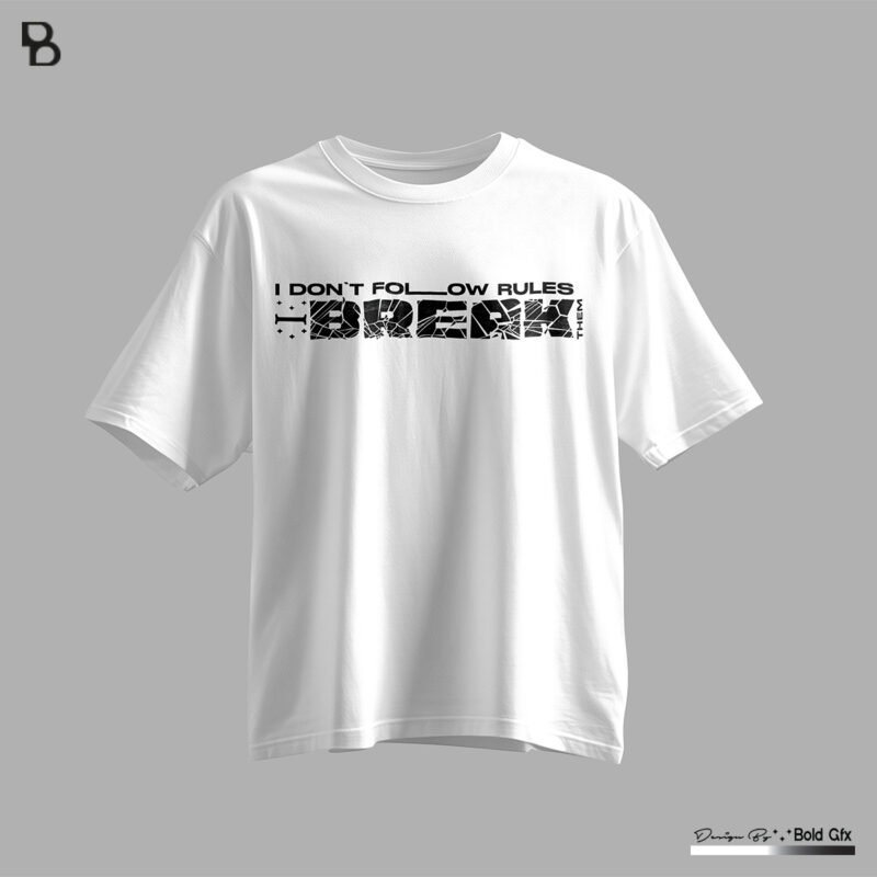 Professional Rule Breaker Streetwear Mockup – BOLD GFX Original Edition