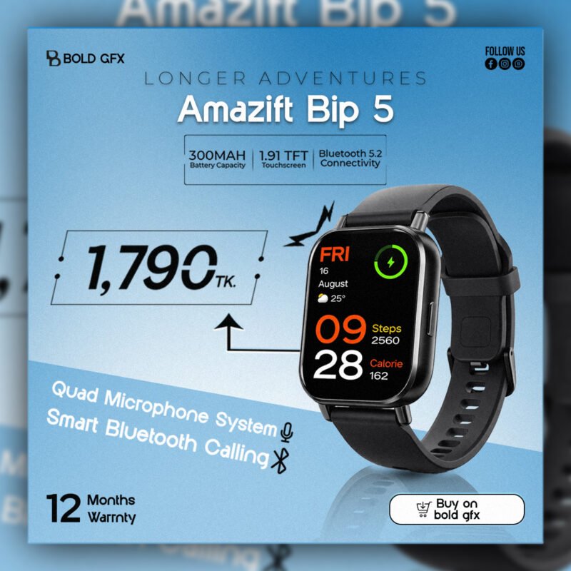 Tech-Driven Longer Adventures Smartwatch E-commerce Marketing Asset