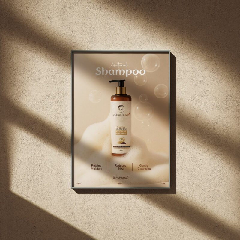 Natural Shampoo Organic Beauty Flyer – Premium BOLD GFX Lifestyle Asset
