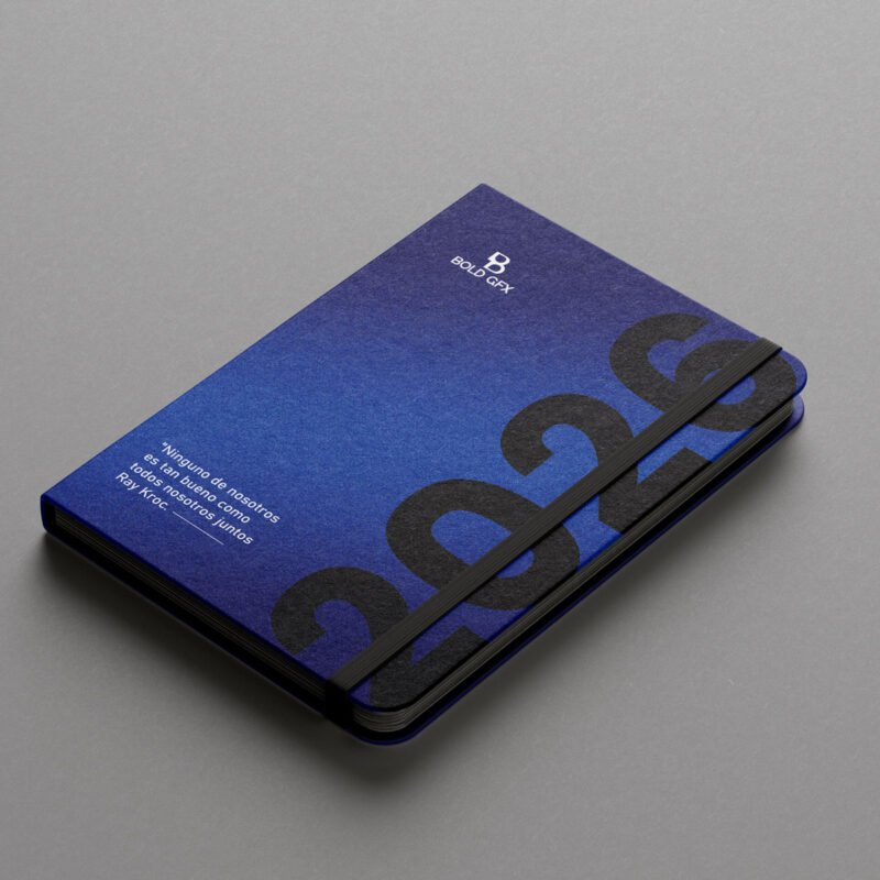 Psychedelic Liquid Wave Journal Cover – High-Fidelity 70s Revival Lifestyle Template