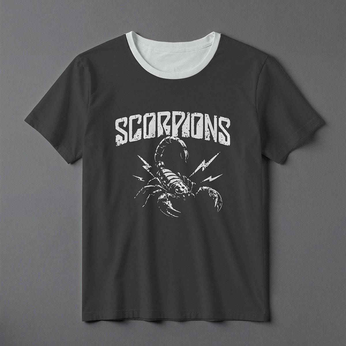 SCORPIONS Vintage Heavy Metal Grunge Tee – Professional BOLD GFX Graphic Mockup