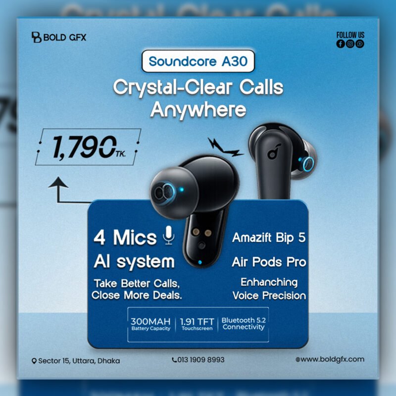 Soundcore A30 Wireless Earbuds Promo – Tech Social Media Template