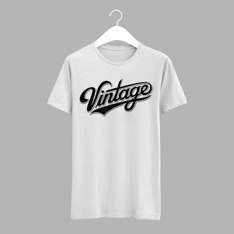 Vintage Retro Script Tee – Professional BOLD GFX Graphic Mockup